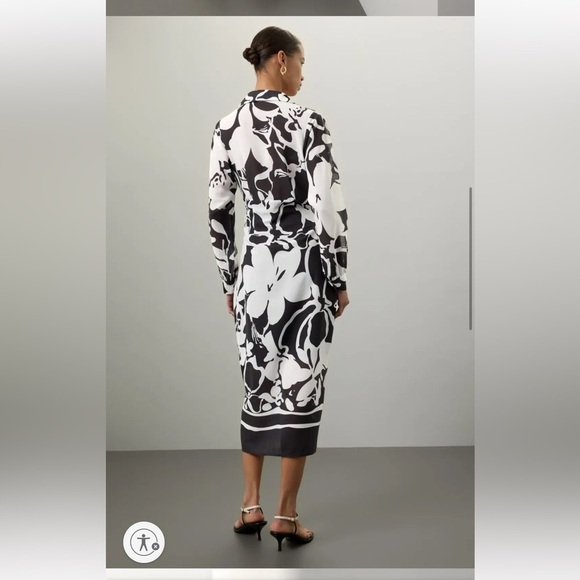 AREA STARS White & Black Sheath Dress, Size Medium - Picture 2 of 16